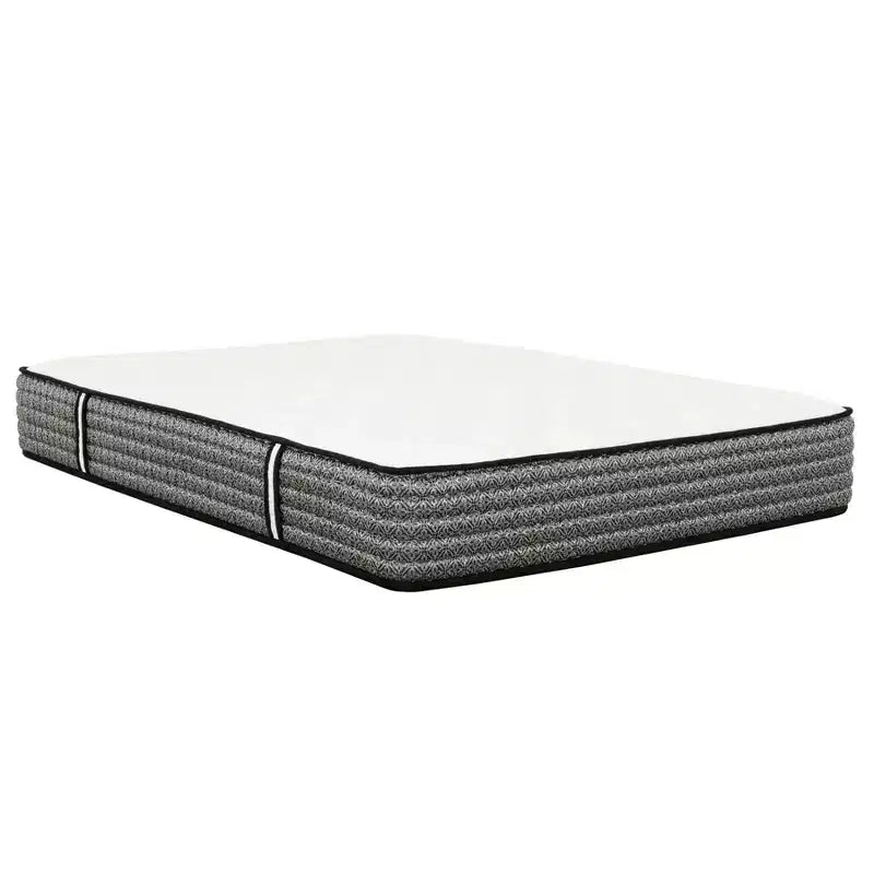 HomeStock Majestic 12 in. Pocket Coil Hybrid Mattress, Gray