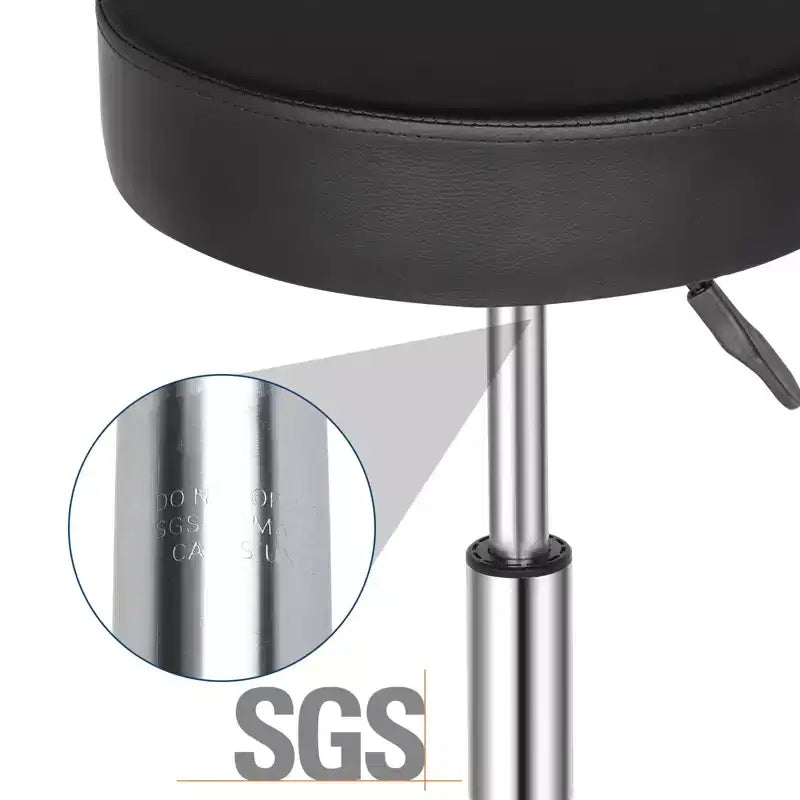 Tabouret de salon hydraulique roulant, réglable en hauteur, pivotant, pour spa, magasin, massage, médical, travail ou bureau