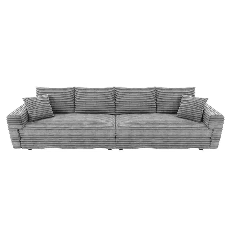 MAYEERTY Canapé moderne confortable rembourré Cloud avec assise profonde et coussins moelleux pour salon, chambre, bureau, gris