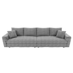MAYEERTY Canapé moderne confortable rembourré Cloud avec assise profonde et coussins moelleux pour salon, chambre, bureau, gris