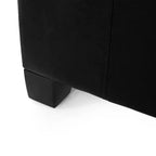 GDFStudio Rigby Pouf de rangement capitonné en similicuir de style contemporain