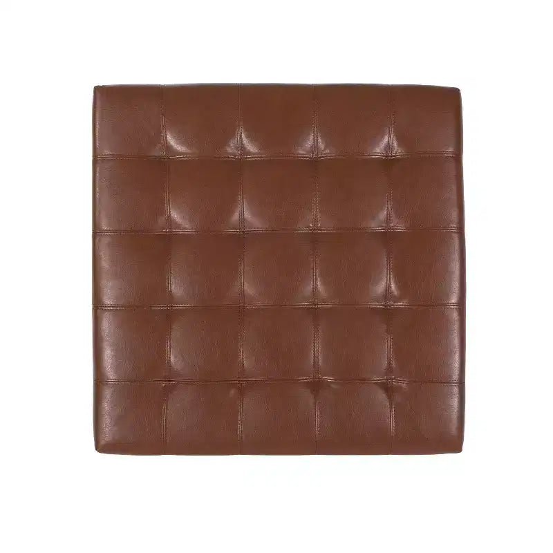 GDFStudio Rigby Pouf de rangement capitonné en similicuir de style contemporain