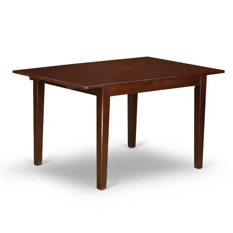 Ensemble de salle à manger HomeStock Belmont - Table avec rallonge de 30 cm et chaises de salle à manger, Acajou