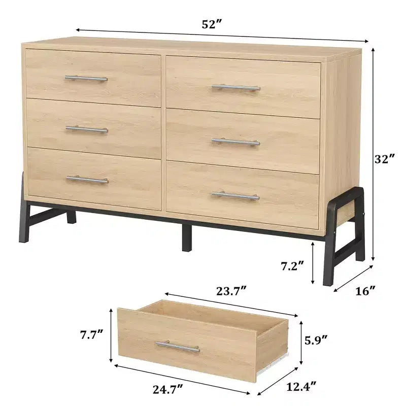 Commode autonome en bois de 132 cm avec tiroir large et placard de rangement, commode de rangement verticale pour salon, chambre à coucher, entrée
