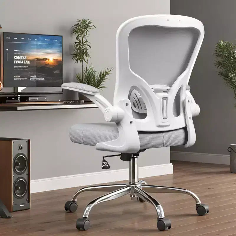 Chaise de bureau ergonomique GALAXHERO, chaise d'ordinateur en maille avec accoudoirs relevables et support lombaire réglable