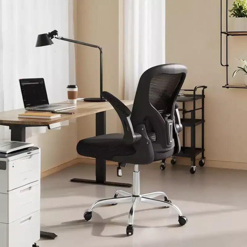 Chaise de bureau ergonomique GALAXHERO, chaise d'ordinateur en maille avec accoudoirs relevables et support lombaire réglable