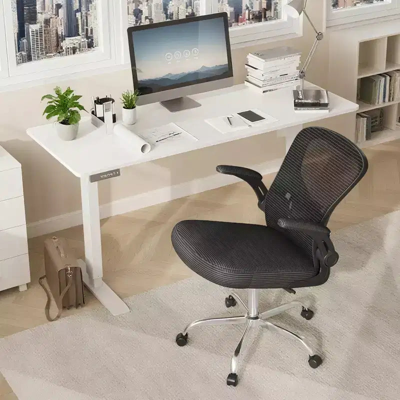 Chaise de bureau ergonomique GALAXHERO, chaise d'ordinateur en maille avec accoudoirs relevables et support lombaire réglable