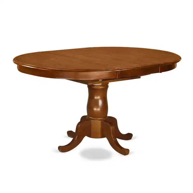 Table à manger ovale sur pied central HomeStock, style traditionnel