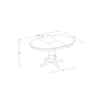 Table à manger ovale sur pied central HomeStock, style traditionnel