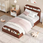Canapé-lit double Acekool avec lit gigogne, cadre de canapé-lit rembourré avec tiroirs de rangement, canapé-lit moderne pour salon ou chambre à coucher