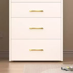 Coiffeuse Maquillage 3 en 1, Table de Maquillage Compacte avec Banc, Miroir Lumineux, Tiroirs et Plateau en Verre Visible, Blanc - ModernLuxe