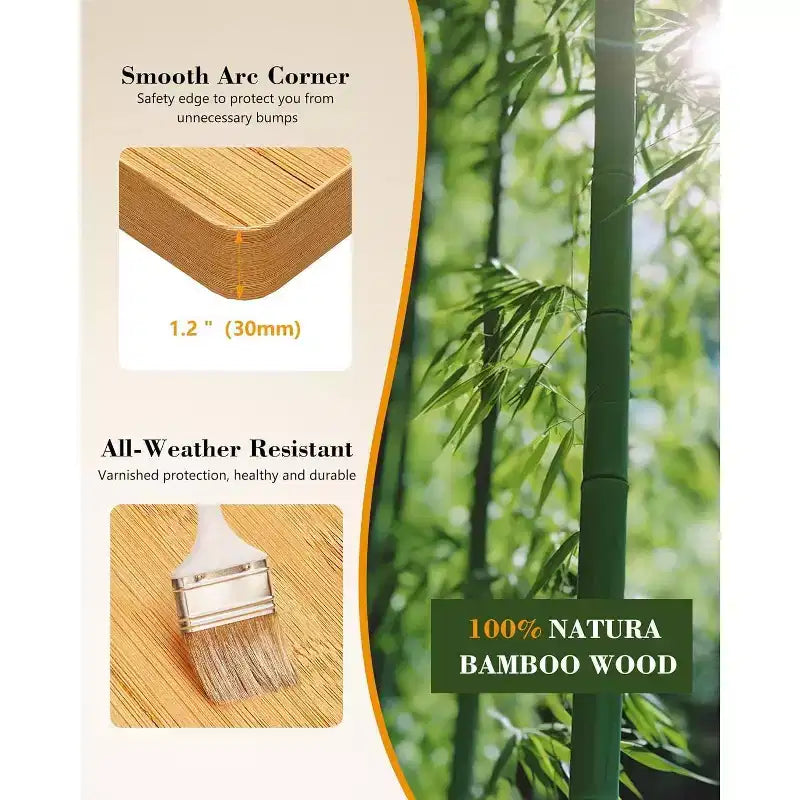 Établi de garage Acekool 60 po réglable en hauteur avec plateau en bois massif, capacité de 2200 lb, prises de courant et pieds antidérapants, robuste