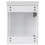 Meuble-lavabo TROPOW 16 avec lavabo, meuble sous-vasque avec portes à fermeture douce, meuble-lavabo mural suspendu pour petits espaces