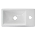Meuble-lavabo TROPOW 16 avec lavabo, meuble sous-vasque avec portes à fermeture douce, meuble-lavabo mural suspendu pour petits espaces