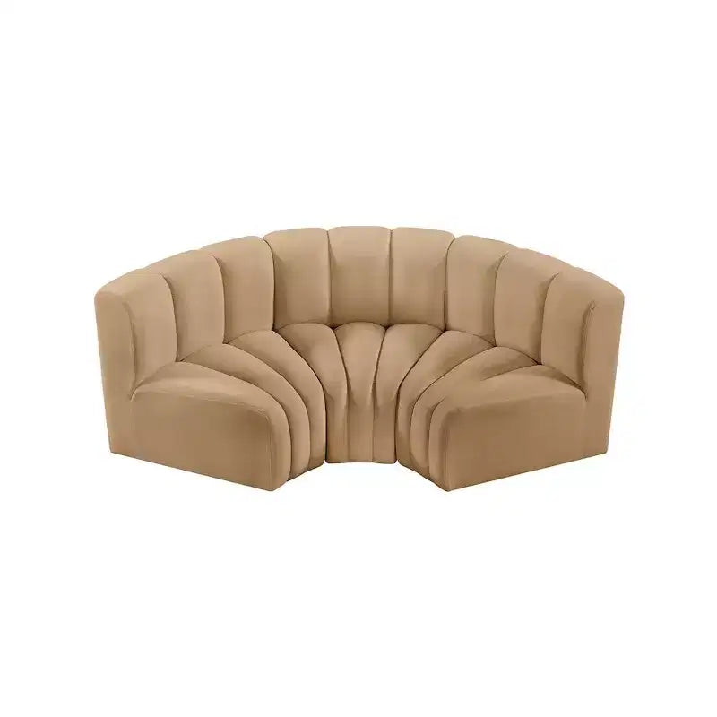 Meridian Furniture, Canapé modulable Arc en velours