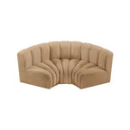 Meridian Furniture, Canapé modulable Arc en velours