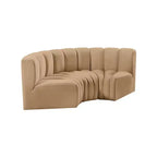 Meridian Furniture, Canapé modulable Arc en velours
