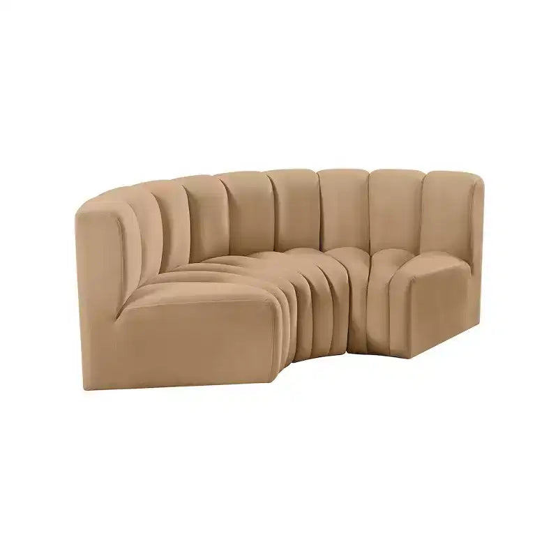 Meridian Furniture, Canapé modulable Arc en velours