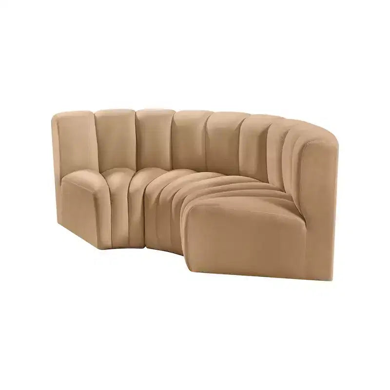 Meridian Furniture, Canapé modulable Arc en velours