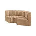 Meridian Furniture, Canapé modulable Arc en velours