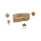 Meridian Furniture, Canapé modulable Arc en velours