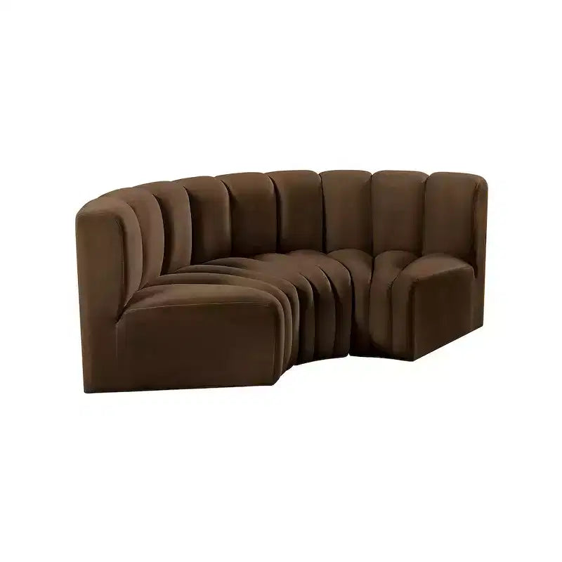 Meridian Furniture, Canapé modulable Arc en velours