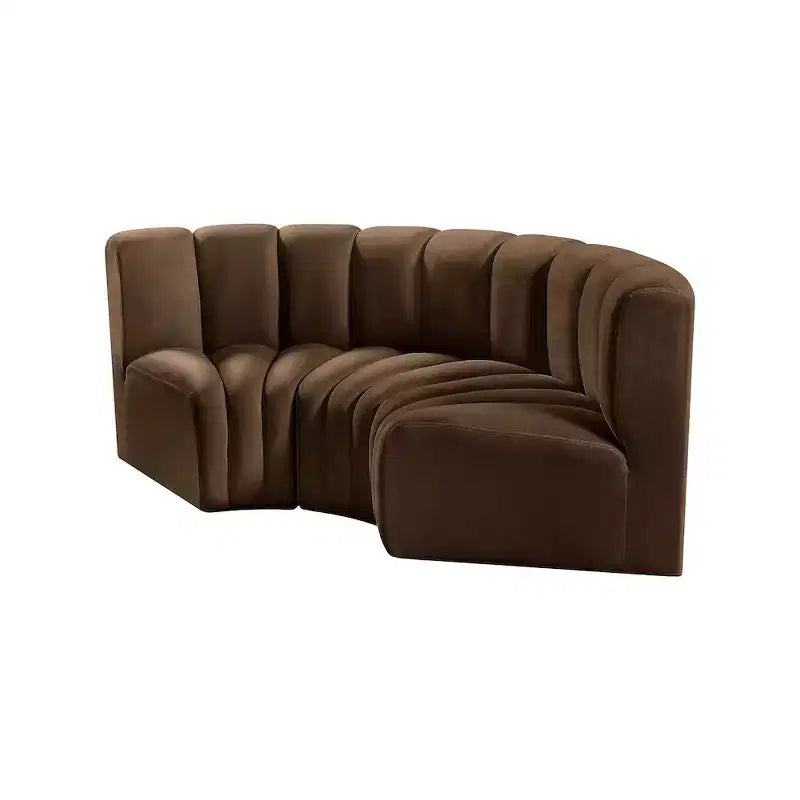 Meridian Furniture, Canapé modulable Arc en velours