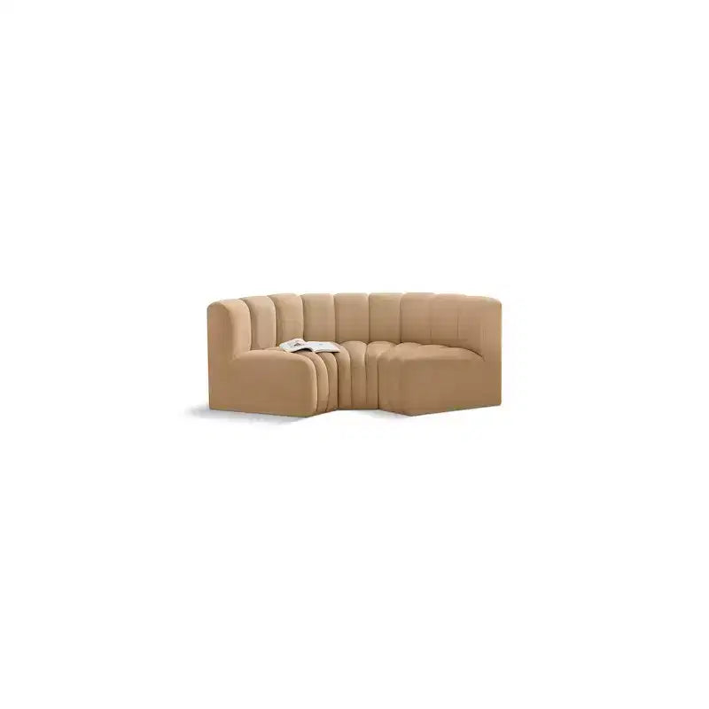 Meridian Furniture, Canapé modulable Arc en velours