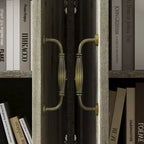 Famapy Meuble de Rangement Rustique Multifonctionnel, Vitrine et Bibliothèque, Unité de Rangement pour Salon, Meuble de Rangement de Cuisine pour Vaisselle