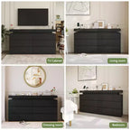Coiffeuse moderne Dyonery à 6 tiroirs avec plateau coulissant, comprenant des tiroirs, un organiseur pour chambre à coucher, placard et salon