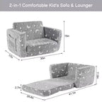 Karl Home Canapé-lit pliant simple 1 place en éponge avec fonction lumineuse pour enfants