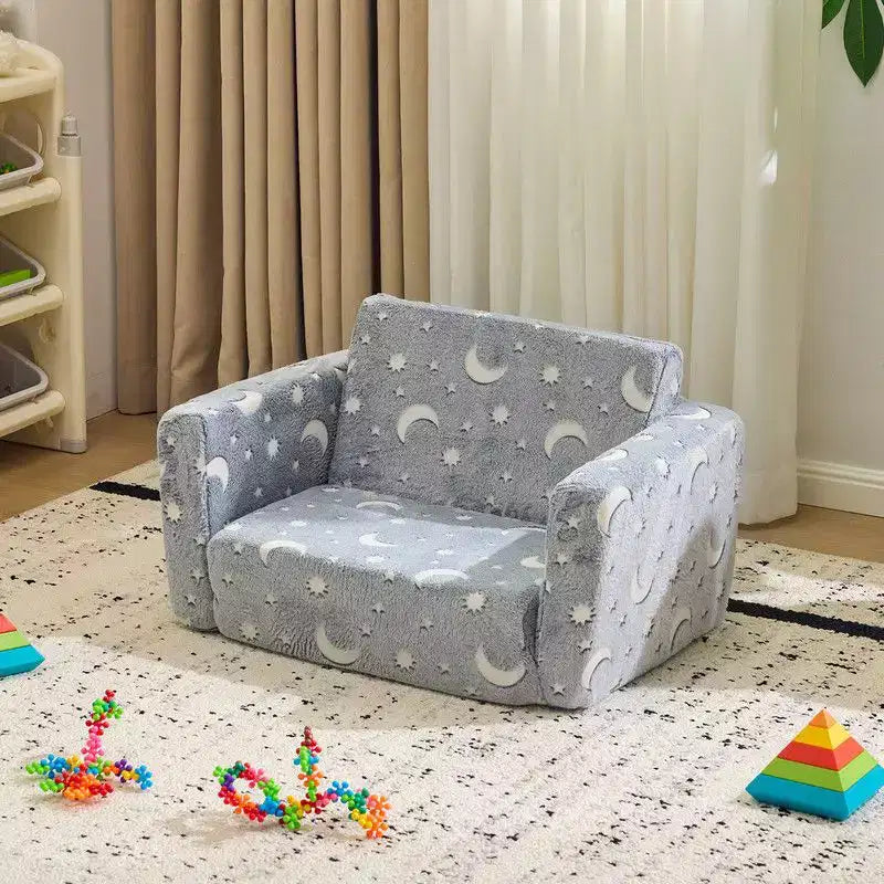 Karl Home Canapé-lit pliant simple 1 place en éponge avec fonction lumineuse pour enfants