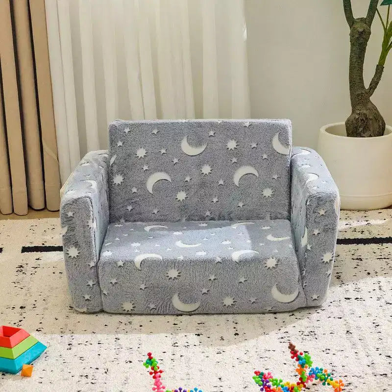 Karl Home Canapé-lit pliant simple 1 place en éponge avec fonction lumineuse pour enfants