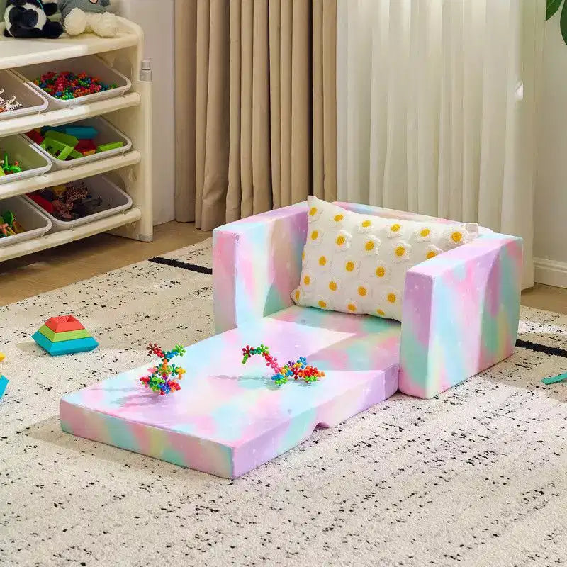 Karl Home Canapé-lit pliant simple 1 place en éponge pour enfants