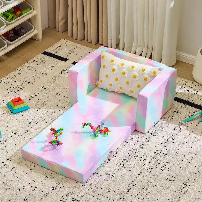 Karl Home Canapé-lit pliant simple 1 place en éponge pour enfants
