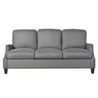 Ensemble de canapés 3 pièces rembourrés modernes GDFStudio Cordoba avec clous décoratifs