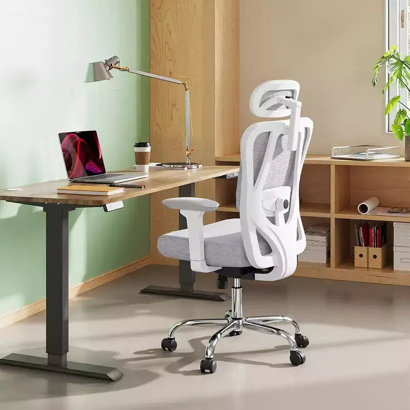 GALAXHERO Chaise de bureau ergonomique en maille avec appui-tête 3D réglable et fonction d'inclinaison, grande chaise inclinable avec support lombaire et accoudoirs 3D