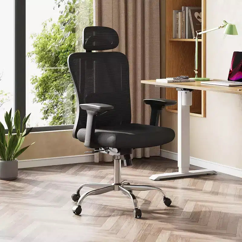 GALAXHERO Ergonomic Mesh Desk Chair with Adjustable 3D Headrest Tilt Function, Big and Tall Reclining Chair with Lumbar Support and 3D Armrests