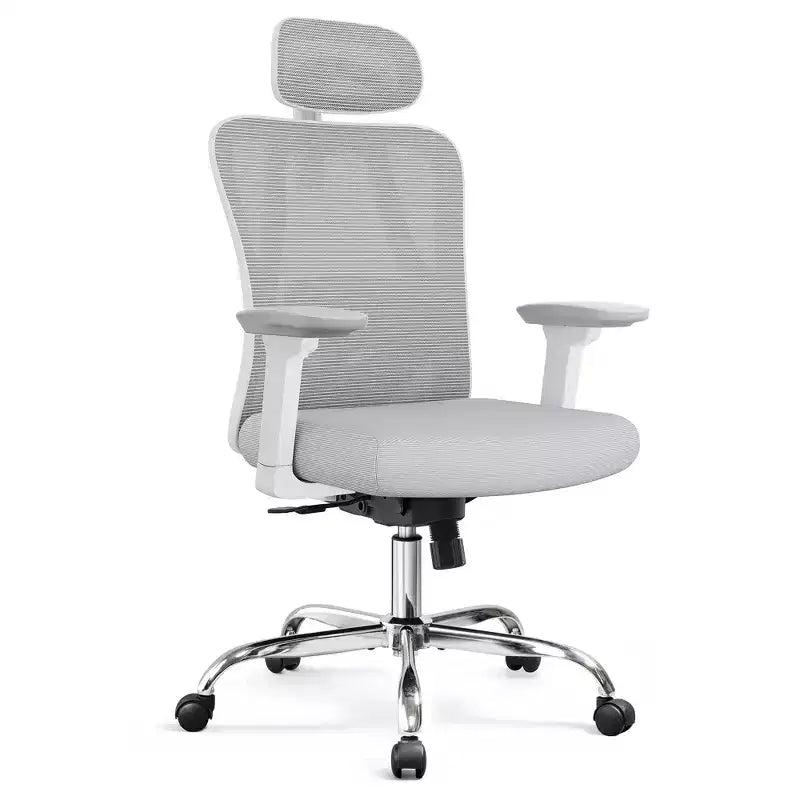 GALAXHERO Chaise de bureau ergonomique en maille avec appui-tête 3D réglable et fonction d'inclinaison, grande chaise inclinable avec support lombaire et accoudoirs 3D