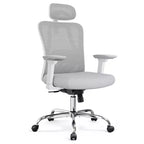 GALAXHERO Chaise de bureau ergonomique en maille avec appui-tête 3D réglable et fonction d'inclinaison, grande chaise inclinable avec support lombaire et accoudoirs 3D