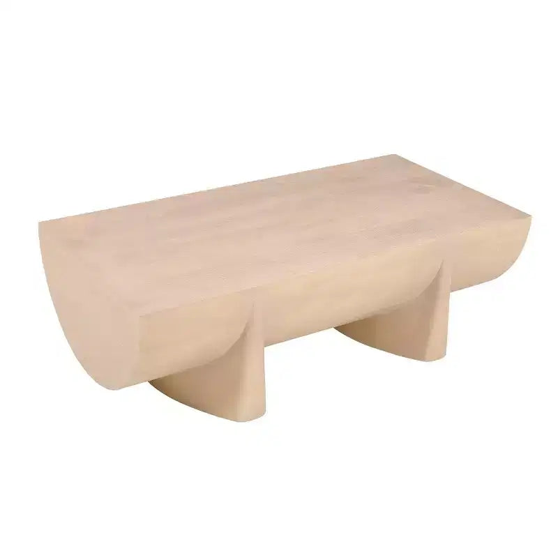 Table basse Royal Hampton | 48 bûches de bois de manguier naturel fabriquées à la main