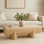Table basse Royal Hampton | 48 bûches de bois de manguier naturel fabriquées à la main