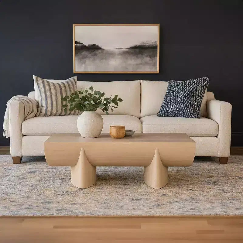 Table basse Royal Hampton | 48 bûches de bois de manguier naturel fabriquées à la main