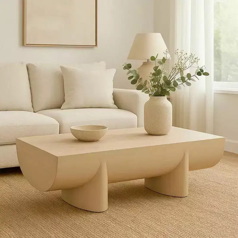 Table basse Royal Hampton | 48 bûches de bois de manguier naturel fabriquées à la main
