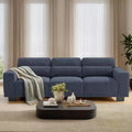 89 inch living room sofa, 3-seater sofa with wide armrests and deep seats, comfortable 3-layer sofa, sofa with detachable and washable lid