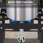 Brûleur à propane, réchaud à gaz haute pression 80 000 BTU, tuyau/régulateur de 1,2 m/sac d'eau pour cuisson en extérieur/ébullition de fruits de mer/friture de dinde