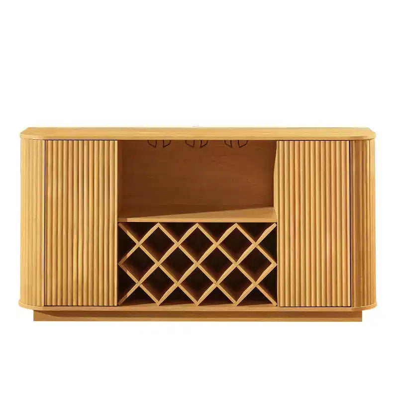 58" Buffet de vaisselle moderne, armoire de rangement de bar à café avec étagères réglables, meuble bar pour cuisine ou salle à manger - Panipeachy