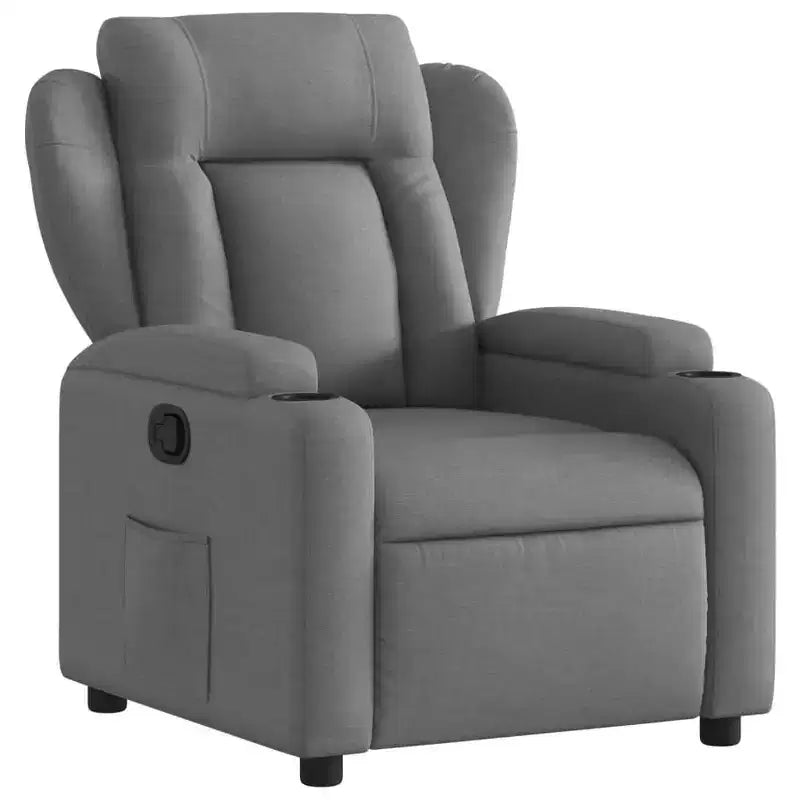 vidaXL Recliner Chair Polyester, Metal, Plywood Single