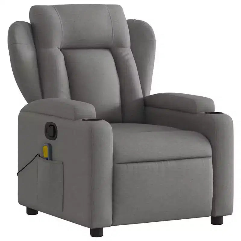 vidaXL Fauteuil inclinable Polyester, Métal, Contreplaqué Simple