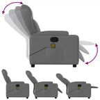 vidaXL Fauteuil inclinable Polyester, Métal, Contreplaqué Simple